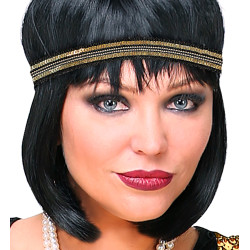 Čelenka Retro charleston zlato - černá