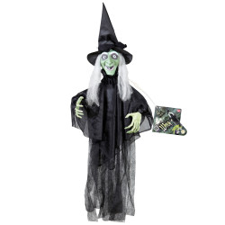 Čarodějnice pohyblivá dekorace 60 cm