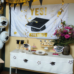 Polyesterová vlajka promoce 'YES! YOU DID IT'