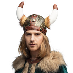 Vikingská přilba pro dospělé s kožešinou