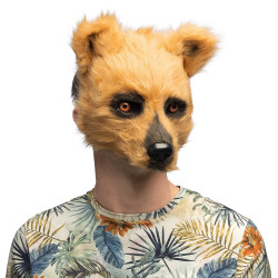 Maska medvěda plyšová