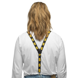 Sada doplňků Dolar (brýle, motýlek a šle)