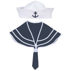 Námořnická souprava - čepice a límec