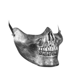 Stříbrná maska  smrtka - spodní část lebky