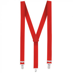 Červené kšandy (šle) pružné