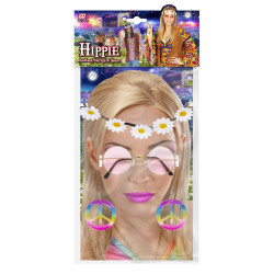 Sada Hippie s brýlemi