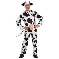 Kostým kráva s čepičkou velikost XL