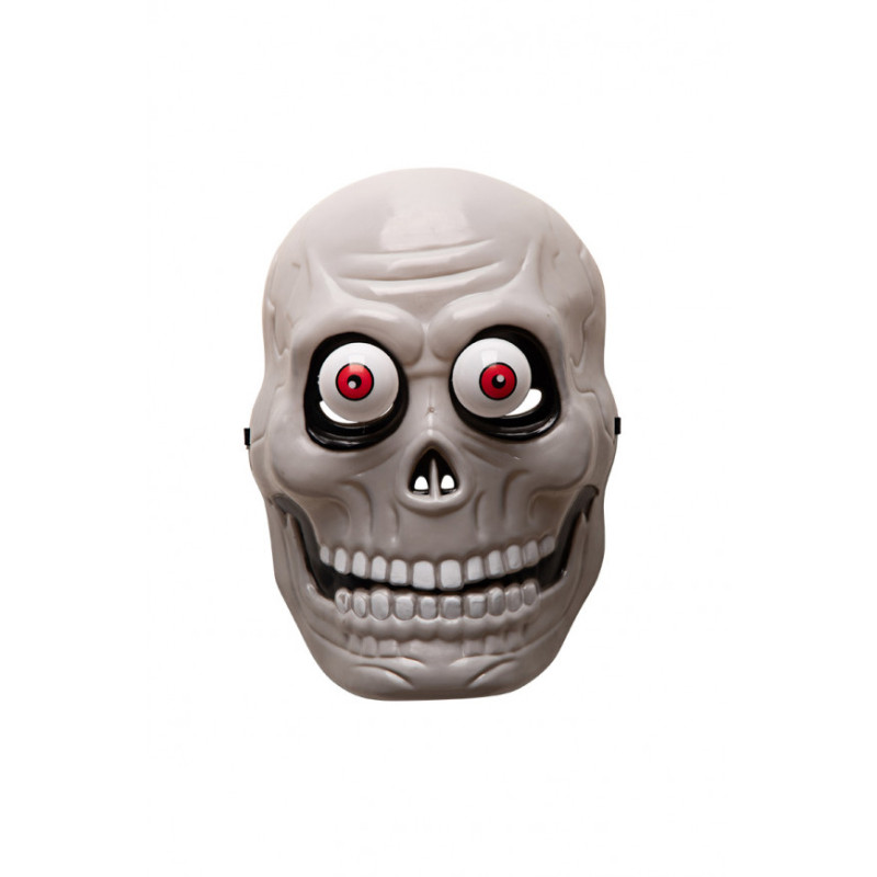 Maska lebka s očima na pružinách