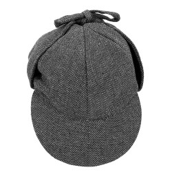 Souprava detektivní s kostičkovanou čepicí