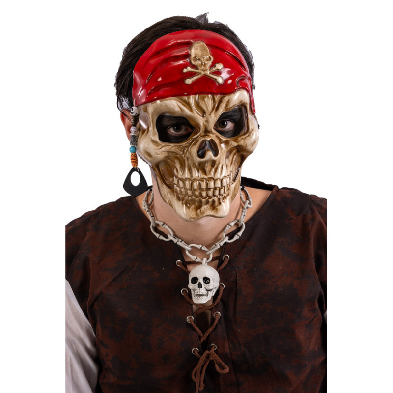 Maska pirátské lebky se šátkem