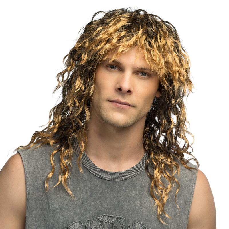 Paruka rocker blond melír