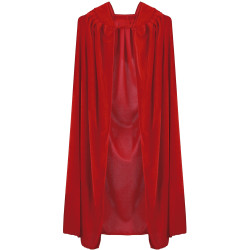 Plášť červený s kapucí 100 cm
