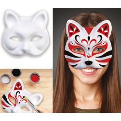 Maska na domalování kočka