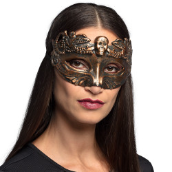 Obličejová halloweenská škraboška s lebkou