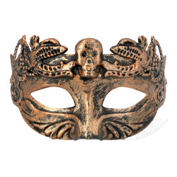 Obličejová halloweenská škraboška s lebkou