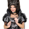 Černá růže halloweenská dekorace