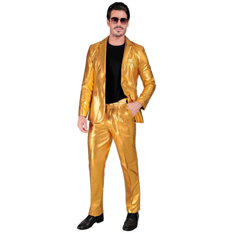 Oblek zlatý pánský vel. XXL Oblek zlatý pánský vel. XXL