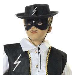 Škraboška Zorro černá dětská