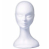 Polystyrenová hlava na paruky 34 cm