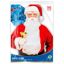 Mikulášské vousy a obočí bílé