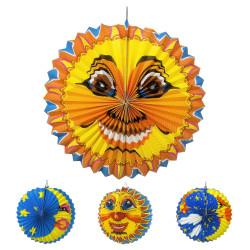 Lampión slunce/měsíc - 30 cm