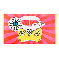 Vlajka Hippie polyester