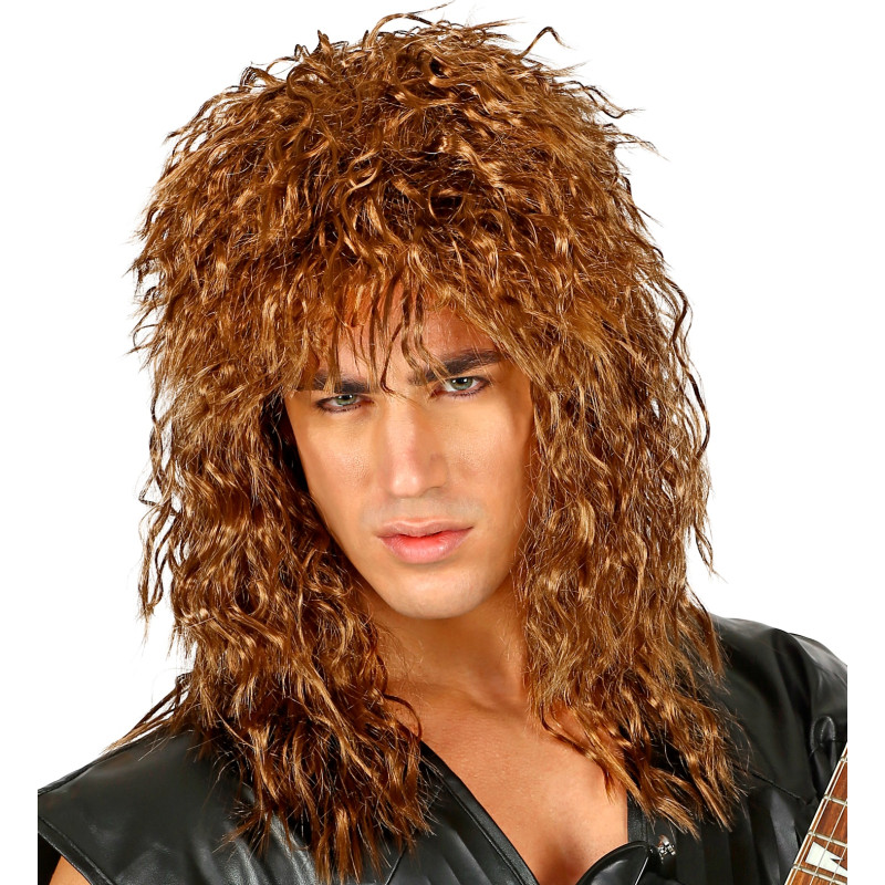 Paruka rocker hnědá 80´léta