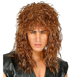Paruka rocker hnědá 80´léta