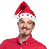Čepice Santa s blikajícími hvězdičkami
