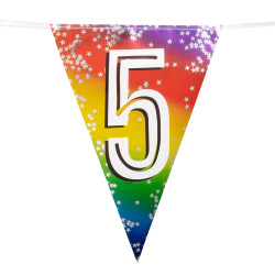 Narozeninová  girlanda '5' (6 m)