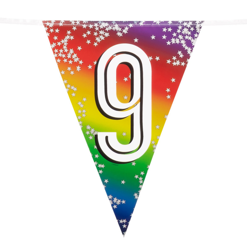 Narozeninová girlanda '9' (6 m) Narozeninová girlanda '9' (6 m)