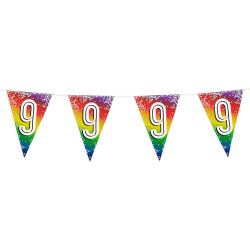 Narozeninová  girlanda '9' (6 m)