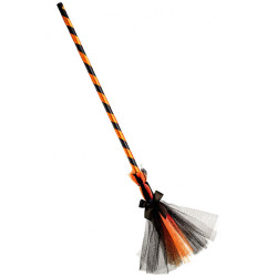 Čarodějnické koště oranžové