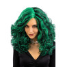 Zelenočerná bohatá čarodějnická paruka