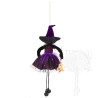Dekorace fialová čarodějnice 47 cm