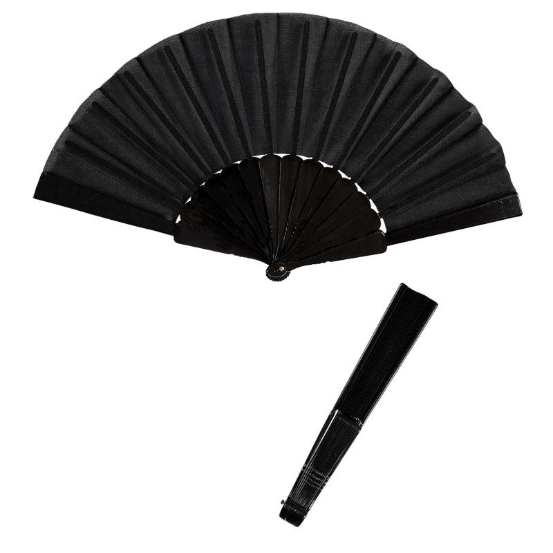Černý vějíř 23 cm