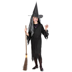 Kostým čarodějnice klasik velikost 158