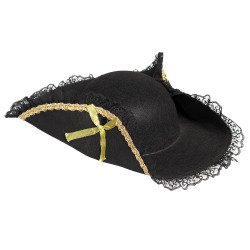 Klobouk pirátka černý