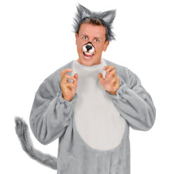 Ocas vlk šedivý chlupatý