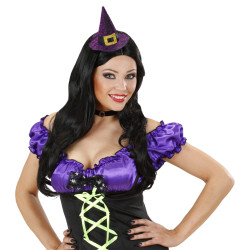 Čarodějnický klobouček na klipsnu