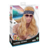 Paruka hippie blond s čelenkou pánská