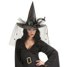 Čarodějnický klobouk černý luxusní