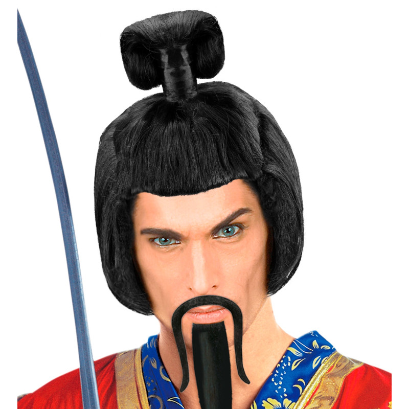 Paruka Samuraj černá