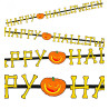 Halloweenská girlanda 2m