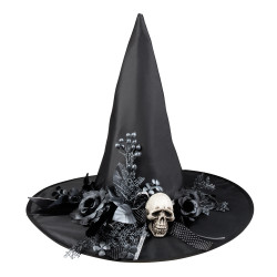 Čarodějnický klobouk černý luxus