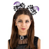 Halloweenská čelenka s veselými pavoučky