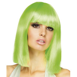 Paruka neonově zelená dámská Dance