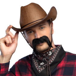 Knír kovbojský černý