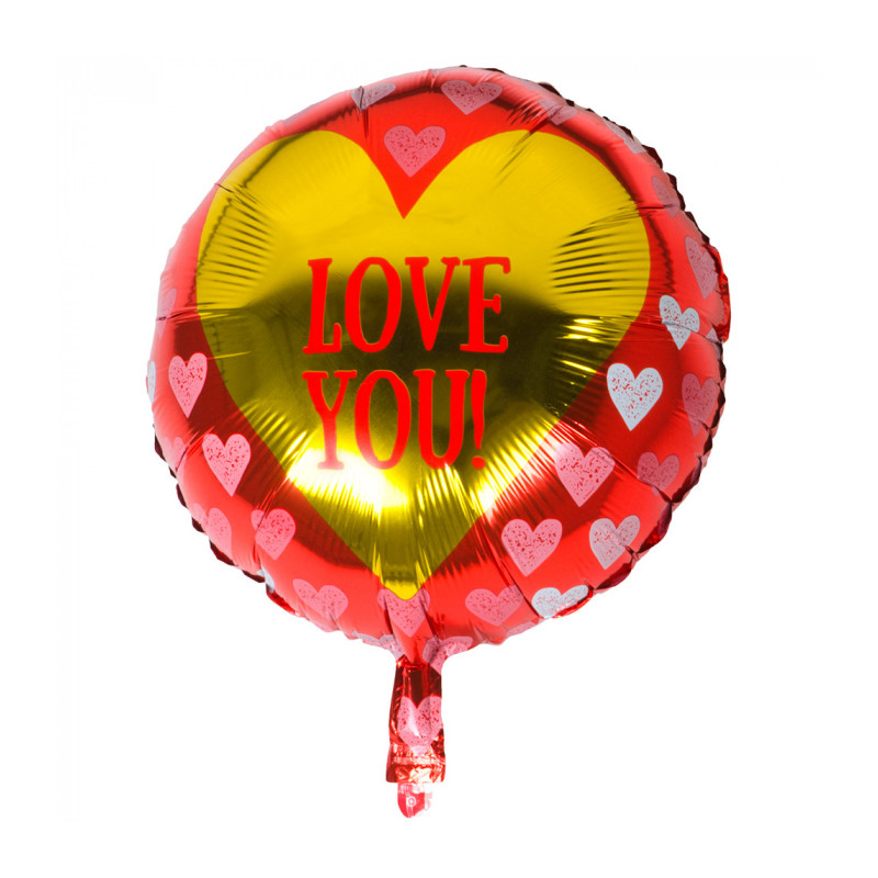 Foliový balónek srdce 45 cm Love you