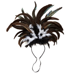 Brazilská čelenka z peří pro tanečnici